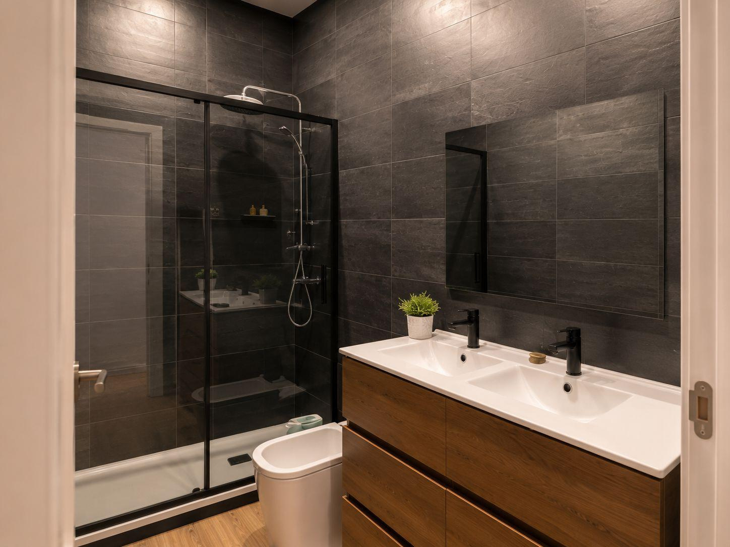 Baño reformado con Nexo Render